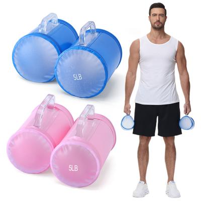 Deiris 10lb Water Filled Dumbbell Pairs, Free Weights Adjustable, Outdoor Portable Travel, Yoga Exercise, Fitness Water  Dumbbell, Training Set