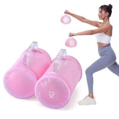 Deiris 5kg Water Dumbbell Pairs,Portable Travel,Free Weights Adjustable, Yoga Exercise Fitness, Training Water Filled Dumbbell Set